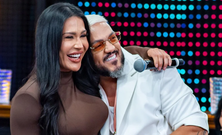 Reencontro entre Gracyanne e Belo no ‘Domingão com